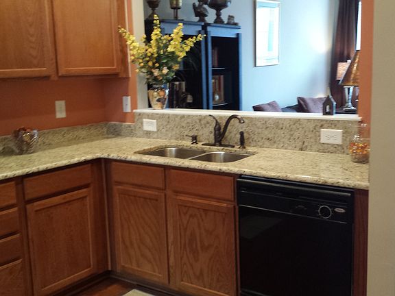 Kitchen view & dishwasher