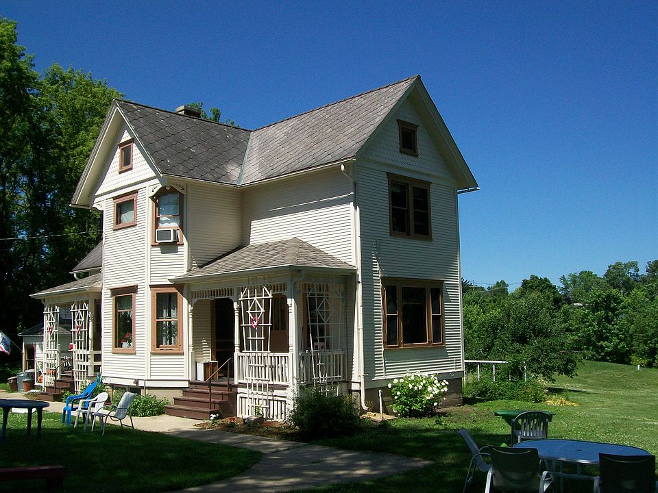 Exterior, facing river