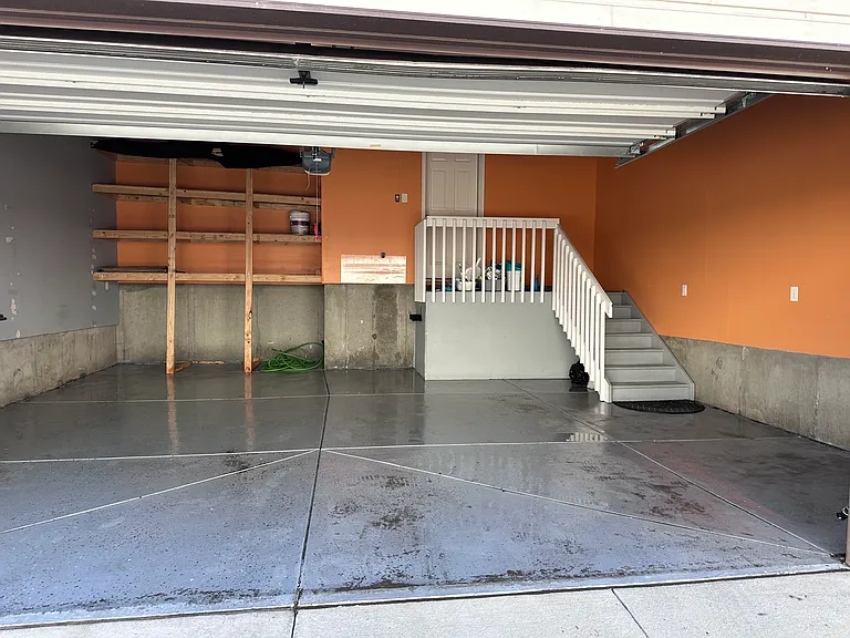 Attached 2 car garage