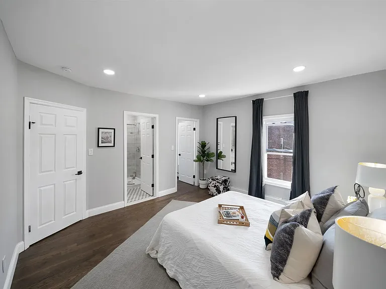 Master bedroom with walk-in closet