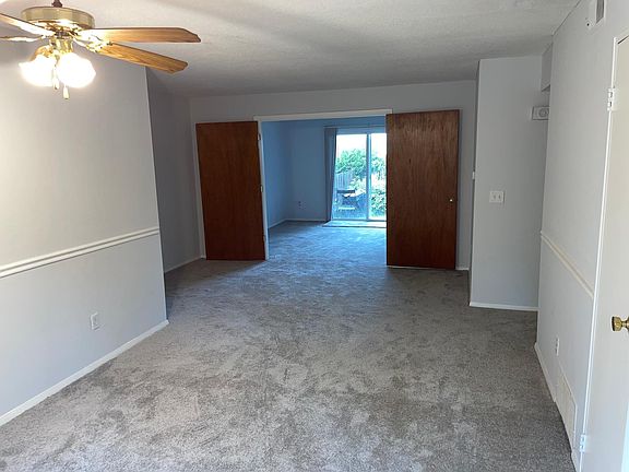 Dining room looking into living room
