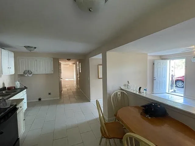 kitchen and hall