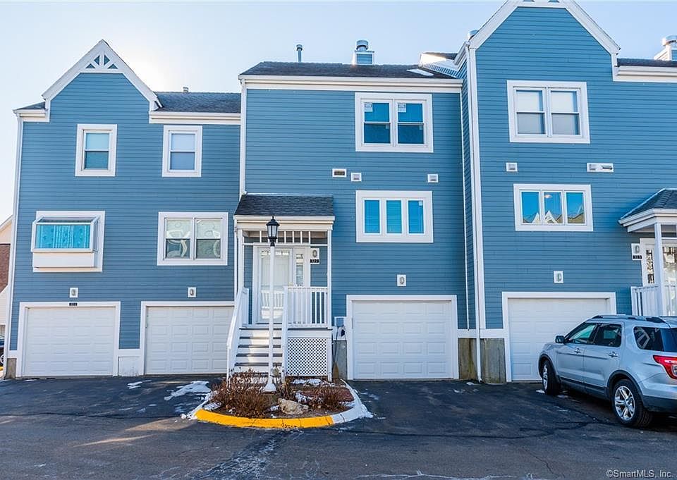 Front entrance and attached garage