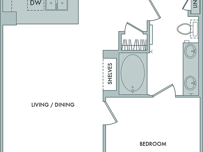 Marq at the Pinehills - B - 1 Beds - 1 Baths - 799 Sq. ft.