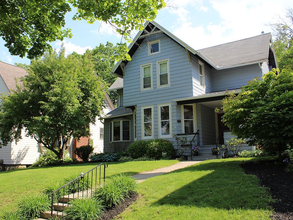 Front of the home and porch