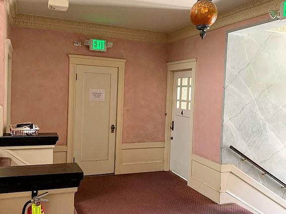 Entry to apartment on first floor.