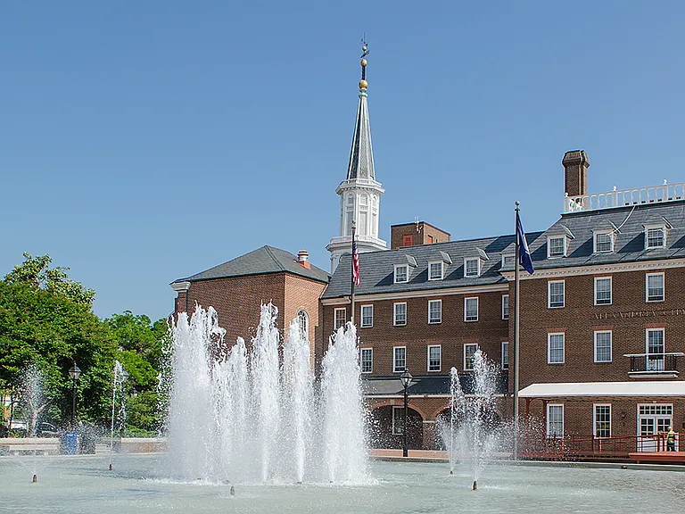 Alexandria City Hall in Old Town Alexandria, Virginia