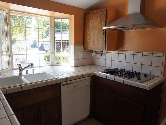 Kitchen includes stove and Oven out of picture. looking out to front yard.