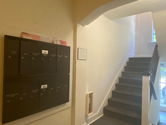 Stairs are conveniently located on each side of the building