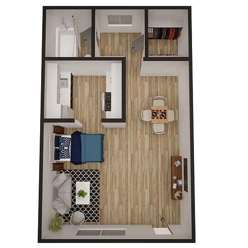 Floor plan 0x1 390sf Classic