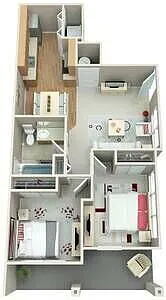 Floor plan 2BED/1BA