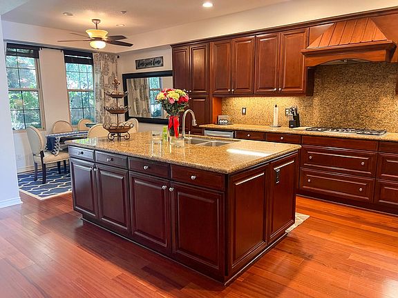 Large kitchen with center island