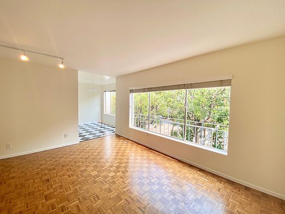 Living room and dining area in kitchen