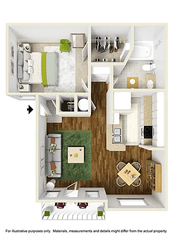 Floor plan A1 - Cottonwood