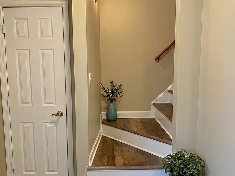 upstairs
