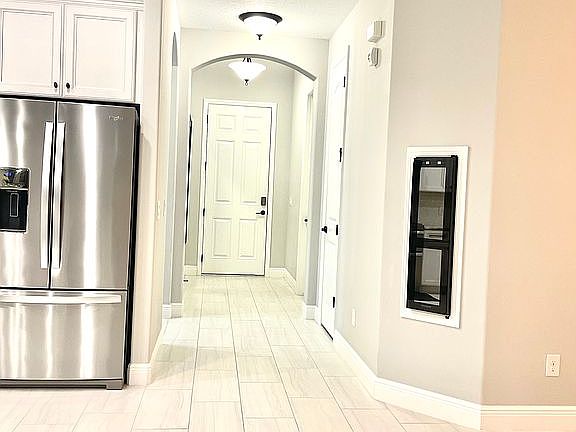 Looking at the front door