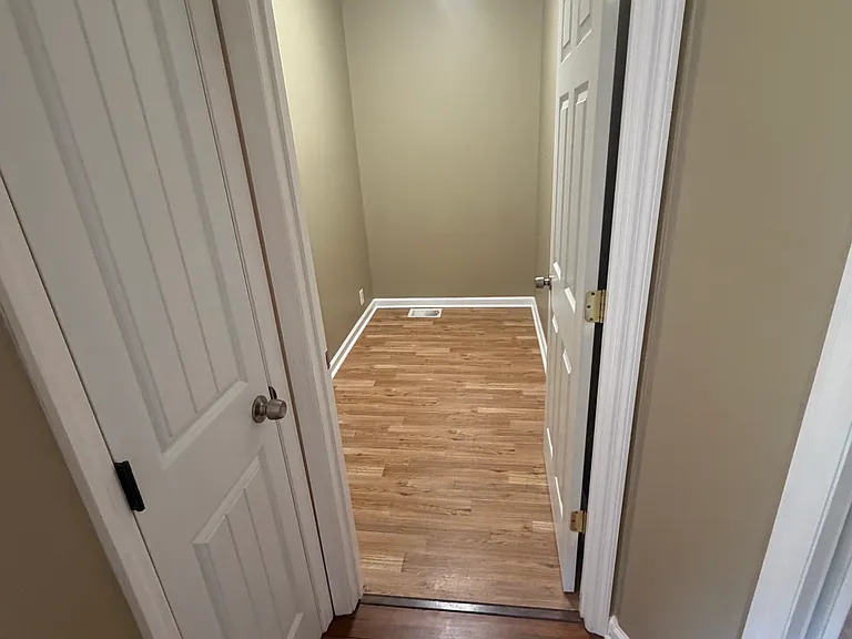 Storage closet off the hallway.
