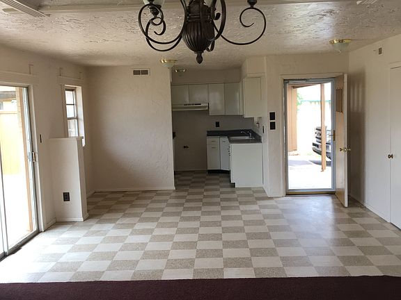 Large dining room and kitchen