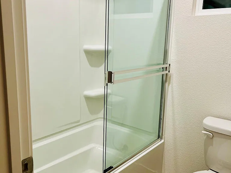 Kids Bathroom with sliding door