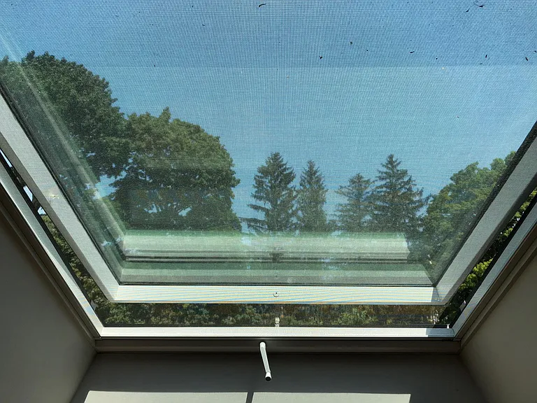 skylight view, North