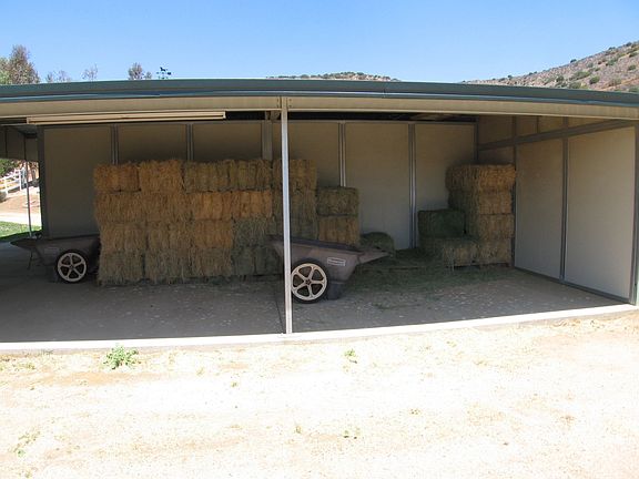 Covered Hay Storage