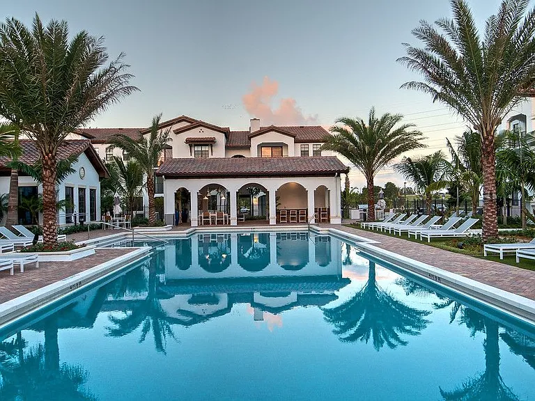 Resort Style Pool with Cabanas