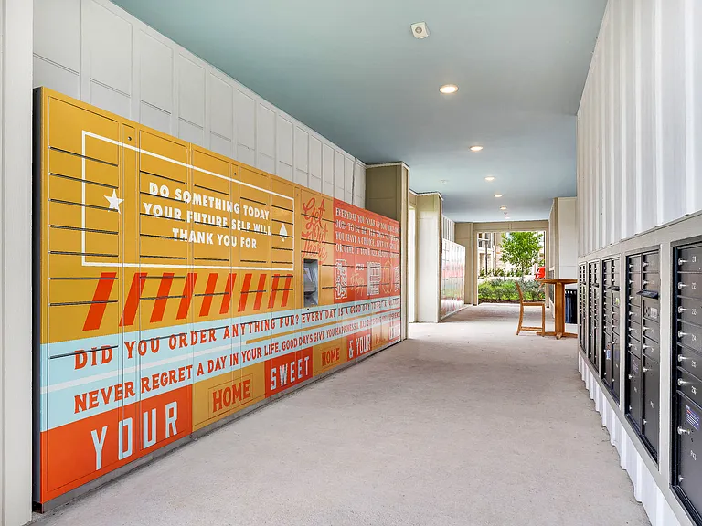 Convenient 24-Hour Access Package Lockers