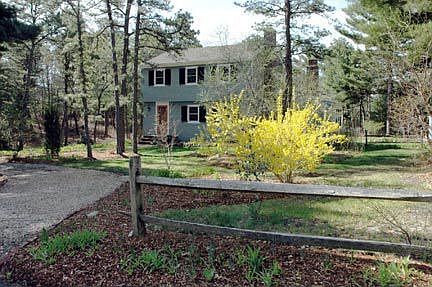 Cotuit Village - 67 Oak St. Garden setting on one acre lot on quiet street.