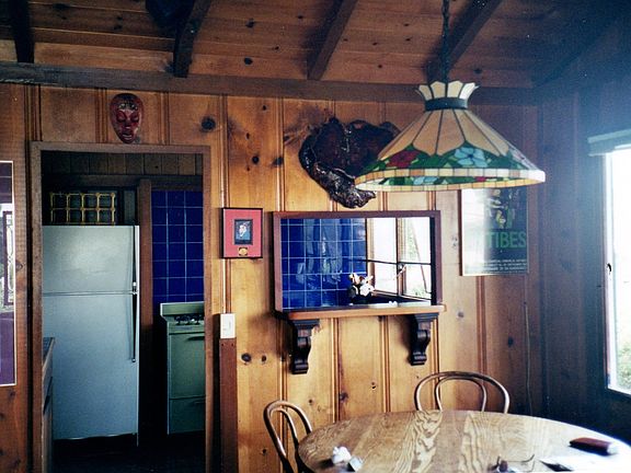 Dining alcove with ocean view