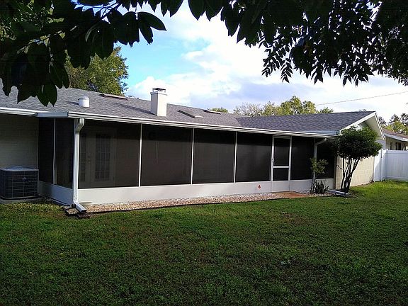 Outside screened porch