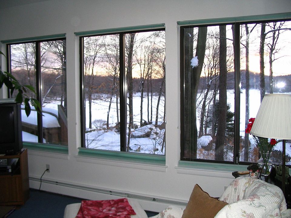 Lake view family room