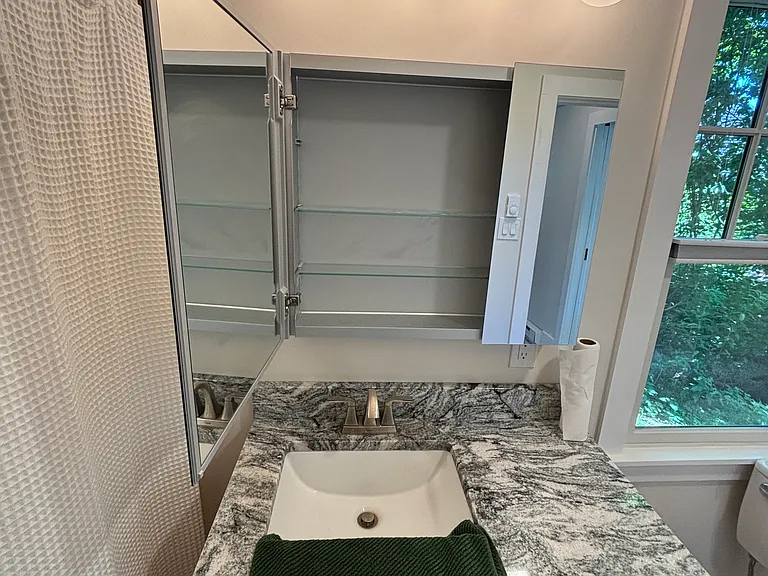 Downstairs: bathroom