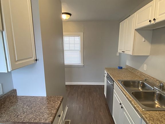 Kitchen 
Has Gas range, double sink, and garbage disposal