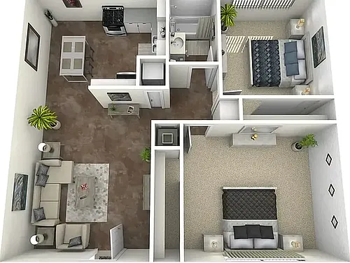 Floor plan 2 Bed