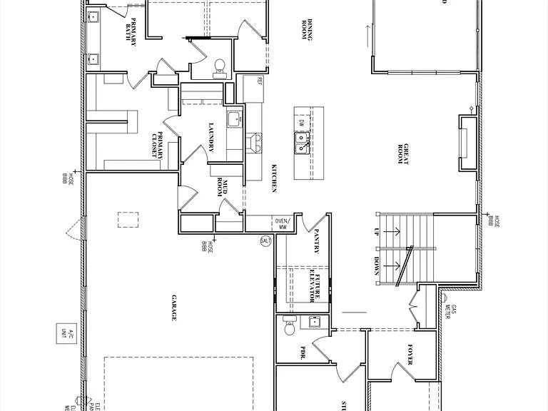 Floor plan. Main floor.