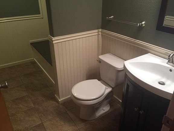 Half bath with mud area