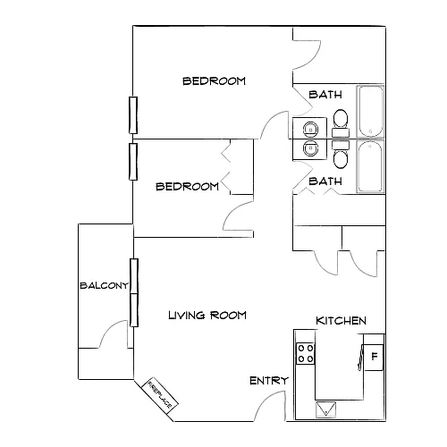 Floor plan Design 2A Premier 2