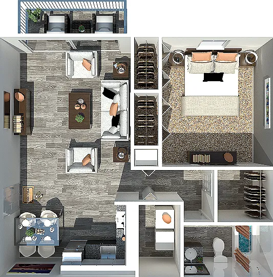 The Kamal
One Bedroom | One Bathroom
635-725 Square Feet The Kamal
One Bedroom | One Bathroom
635-725 Square Feet