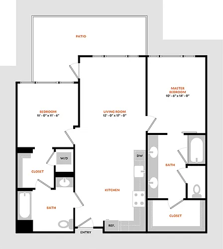 Floor plan Live-Work 2A