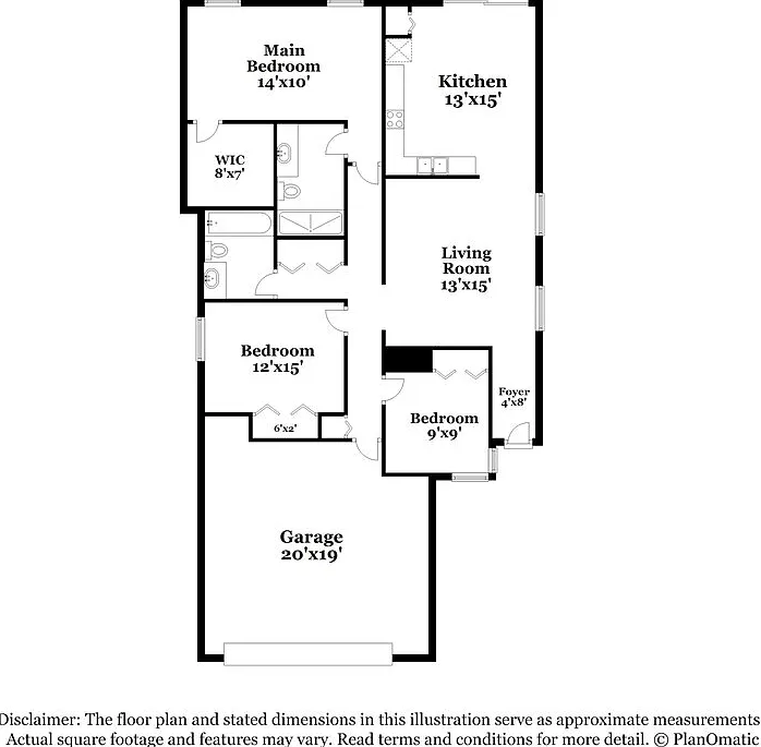 3 bed, 2.0 bath, 1296 sqft, $2,070 — Photo 2