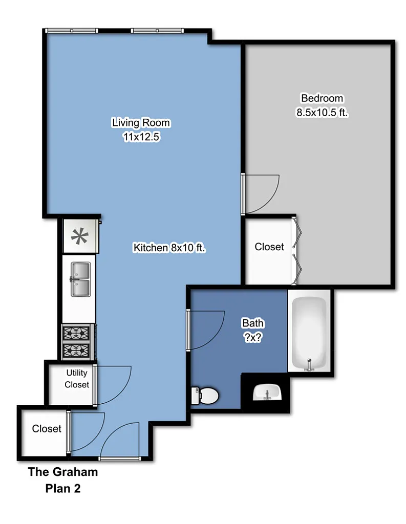 Floor plan The Graham - Prarieon