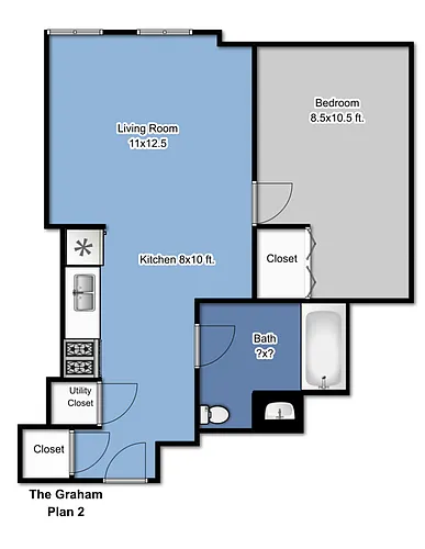 Floor plan The Graham - Prarieon