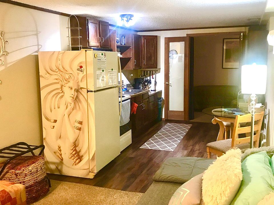 Living room and kitchen