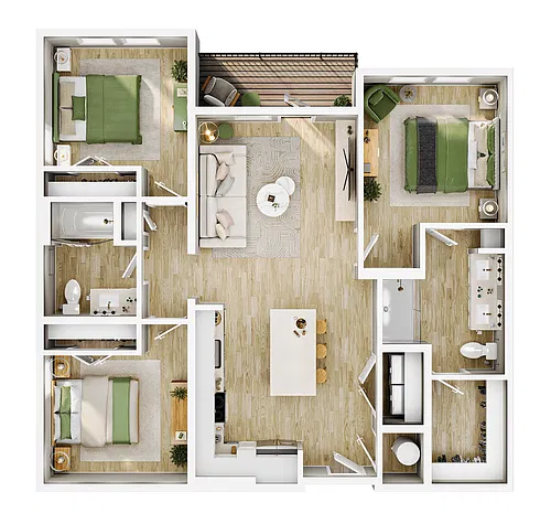 Floor plan C1C HC
