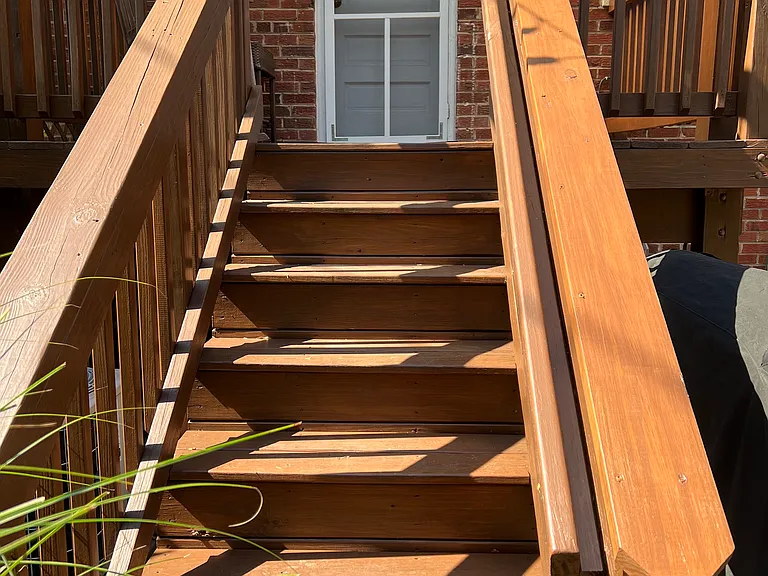 Steps to back yard