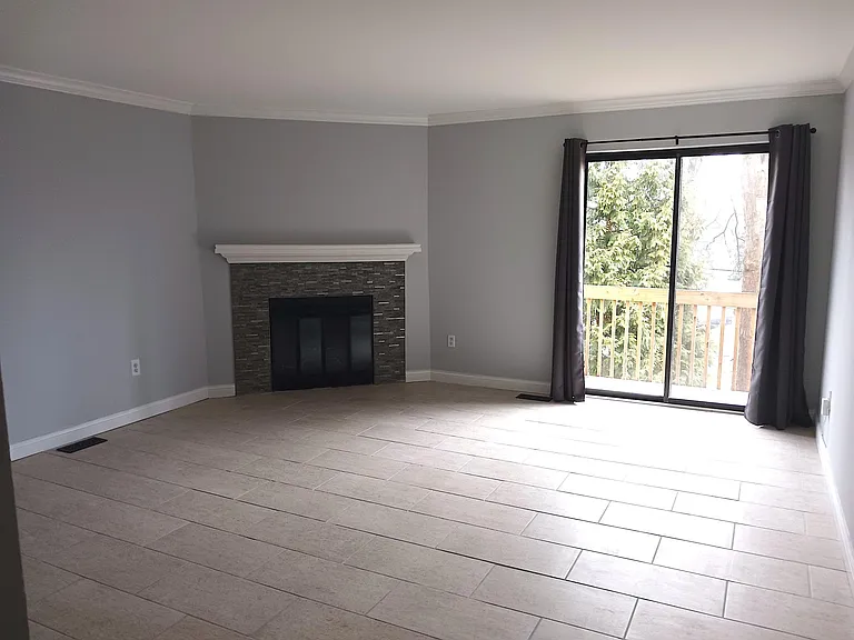 family room and balcony