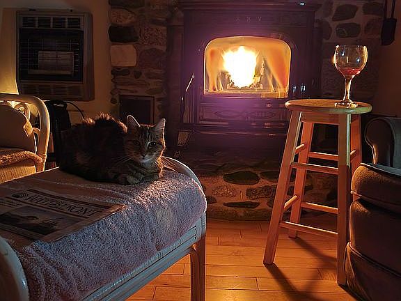 On a cold winters night.