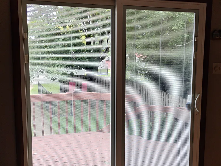 Kitchen door onto the balcony stairway