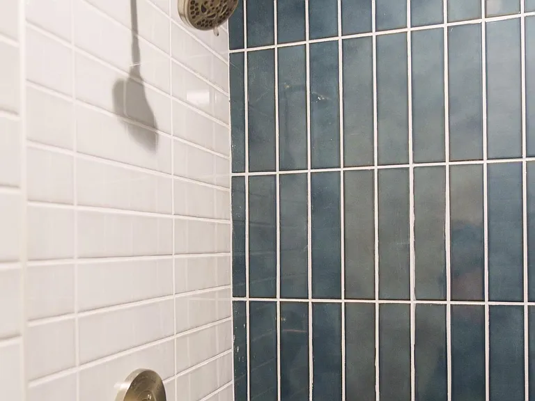 New shower tile and plumbing