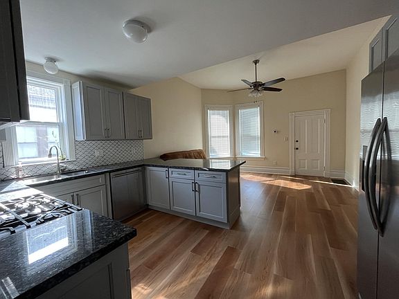 living room and kitchen